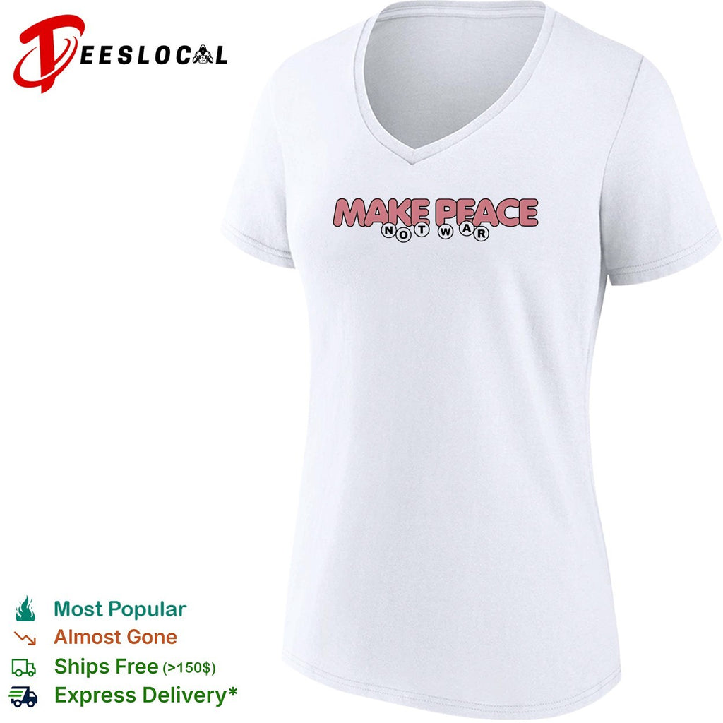 Make peace not war art logo vintage shirt