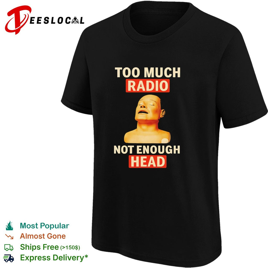 Mannequin face closed eyes too much radio not enough head shirt