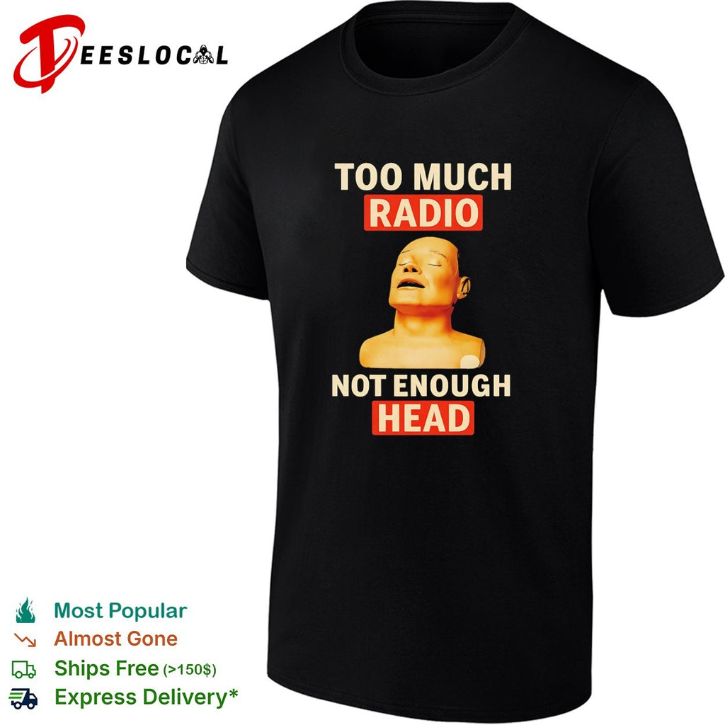 Mannequin face closed eyes too much radio not enough head shirt