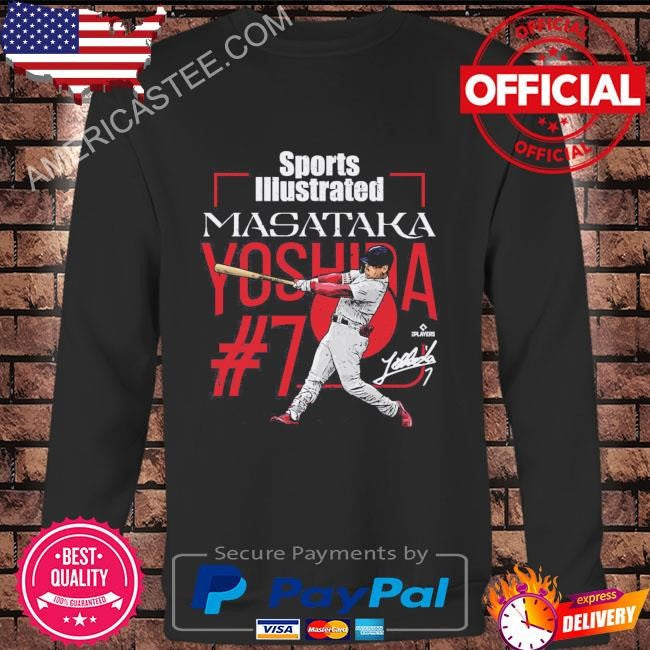 Masataka yoshida sports illustrated & boston cover signature shirt