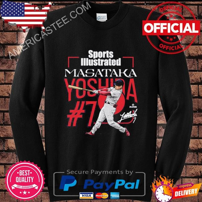 Masataka yoshida sports illustrated & boston cover signature shirt