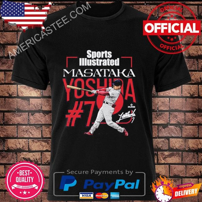 Masataka yoshida sports illustrated & boston cover signature shirt