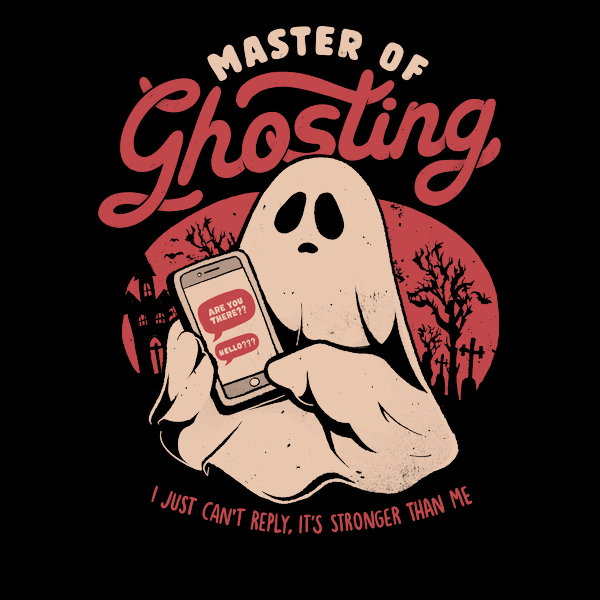 Master Of Ghosting Funny Creepy Cute Sarcasm Dark Ghost Gift