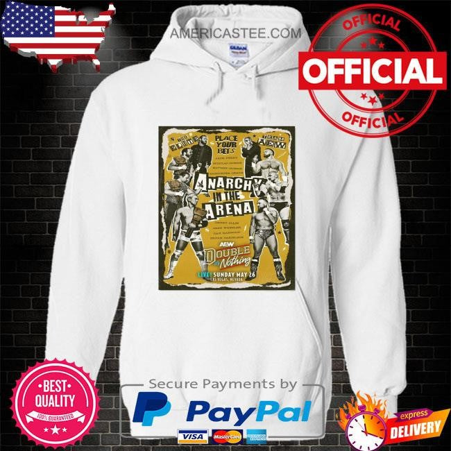 Matchup monday – anarchy in the arena team elite vs team aew – aew double or nothing limited art print shirt