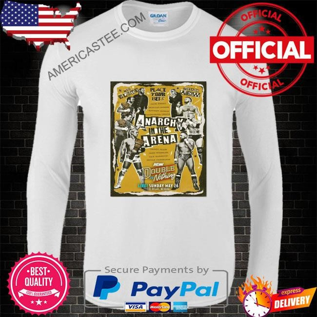 Matchup monday – anarchy in the arena team elite vs team aew – aew double or nothing limited art print shirt