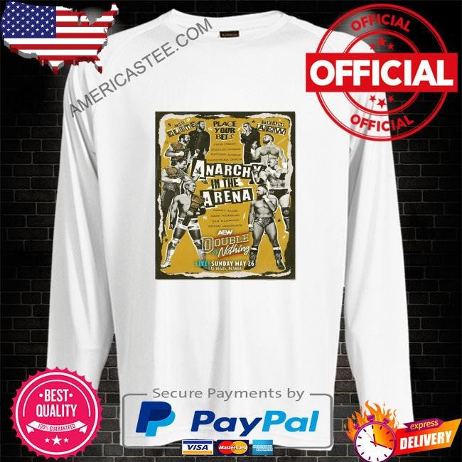 Matchup monday – anarchy in the arena team elite vs team aew – aew double or nothing limited art print shirt