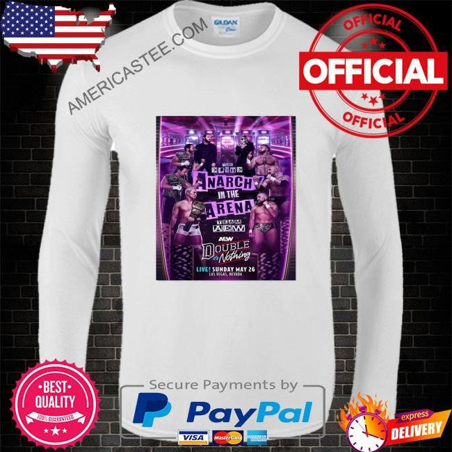 Matchup monday – anarchy in the arena team elite vs team aew – aew double or nothing variant art print shirt