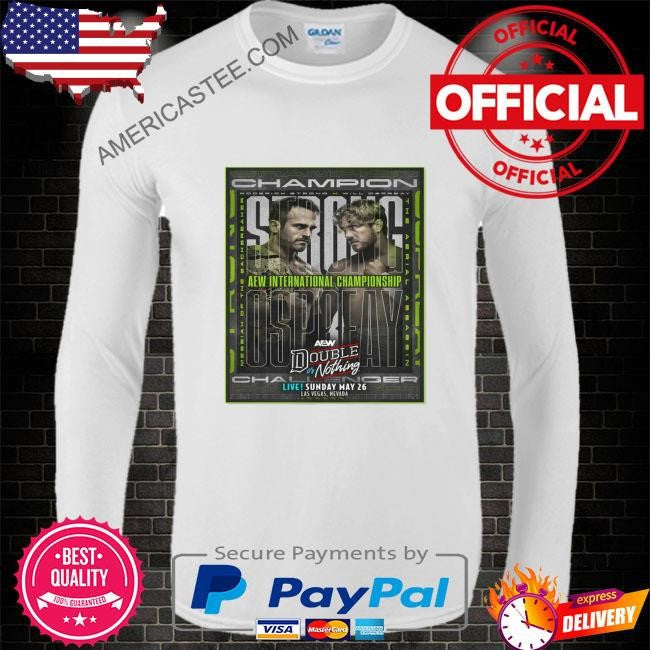Matchup monday – roderick strong vs will ospreay – aew double or nothing limited art print shirt