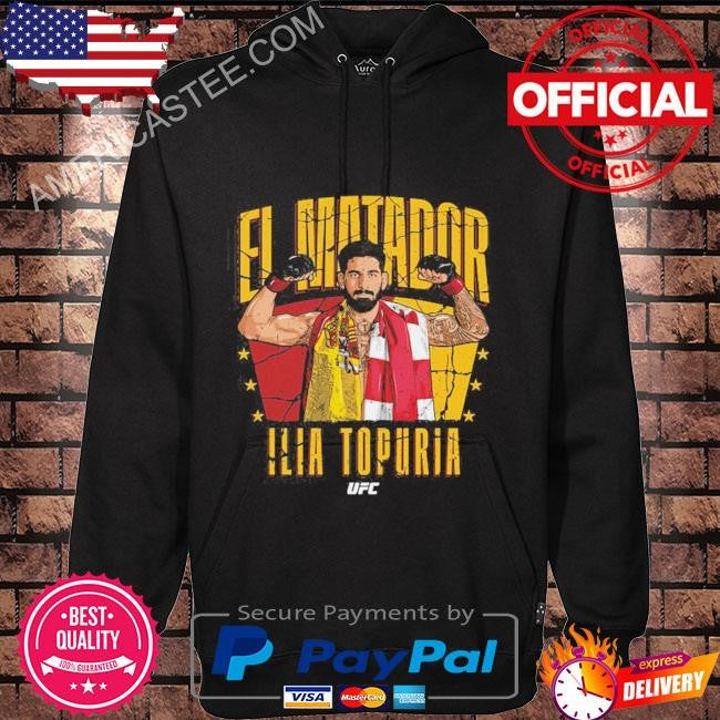 Men’s 500 Level Black Ilia Topuria shirt