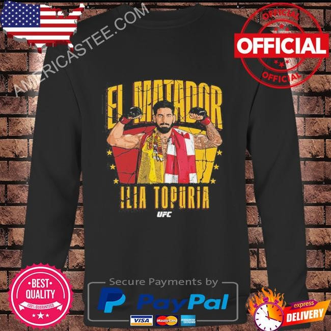 Men’s 500 Level Black Ilia Topuria shirt