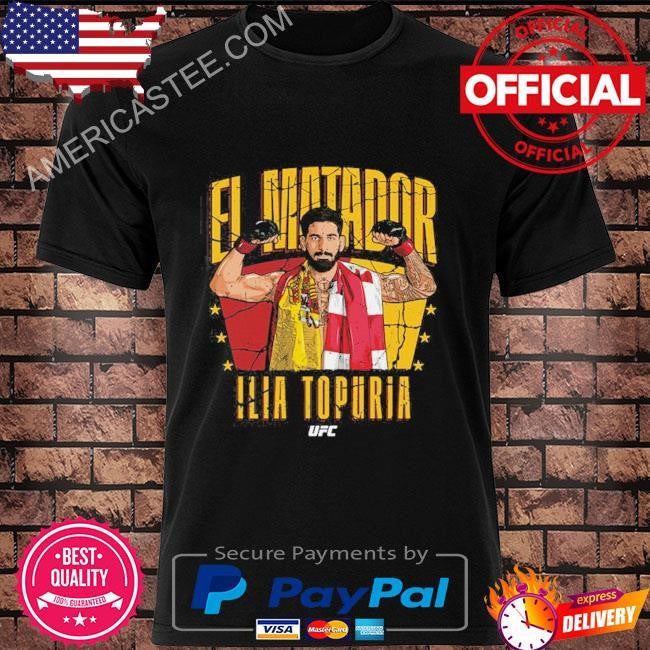 Men’s 500 Level Black Ilia Topuria shirt