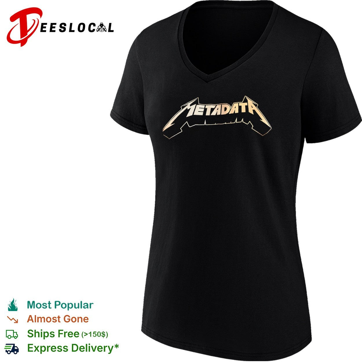 Metadata Heavy Metal Band Logo shirt