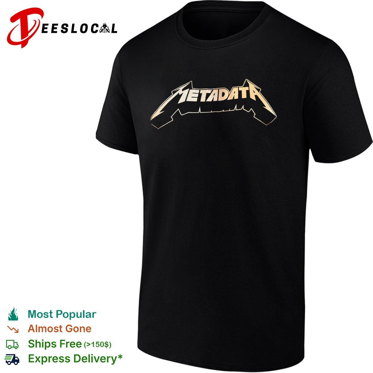 Metadata Heavy Metal Band Logo shirt
