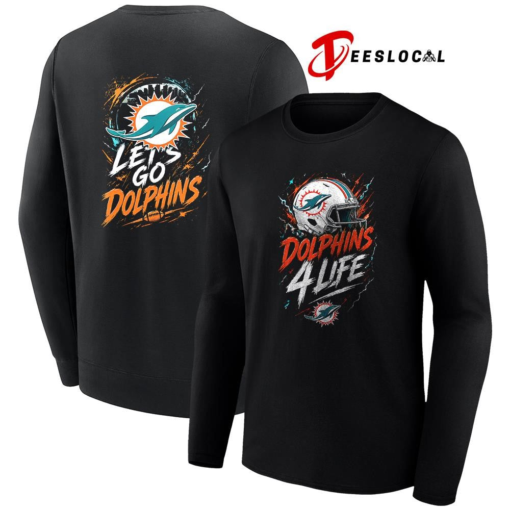 Miami Dolphins x fan 4 life graphic shirt