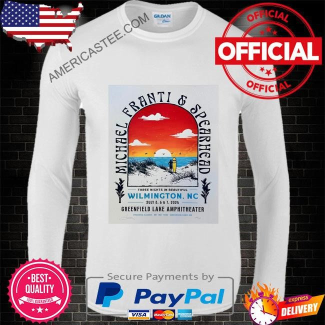 Michael franti & spearhead tour 2024 wilmington nc poster shirt