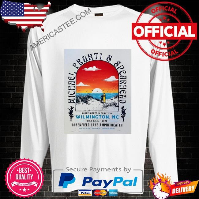 Michael franti & spearhead tour 2024 wilmington nc poster shirt