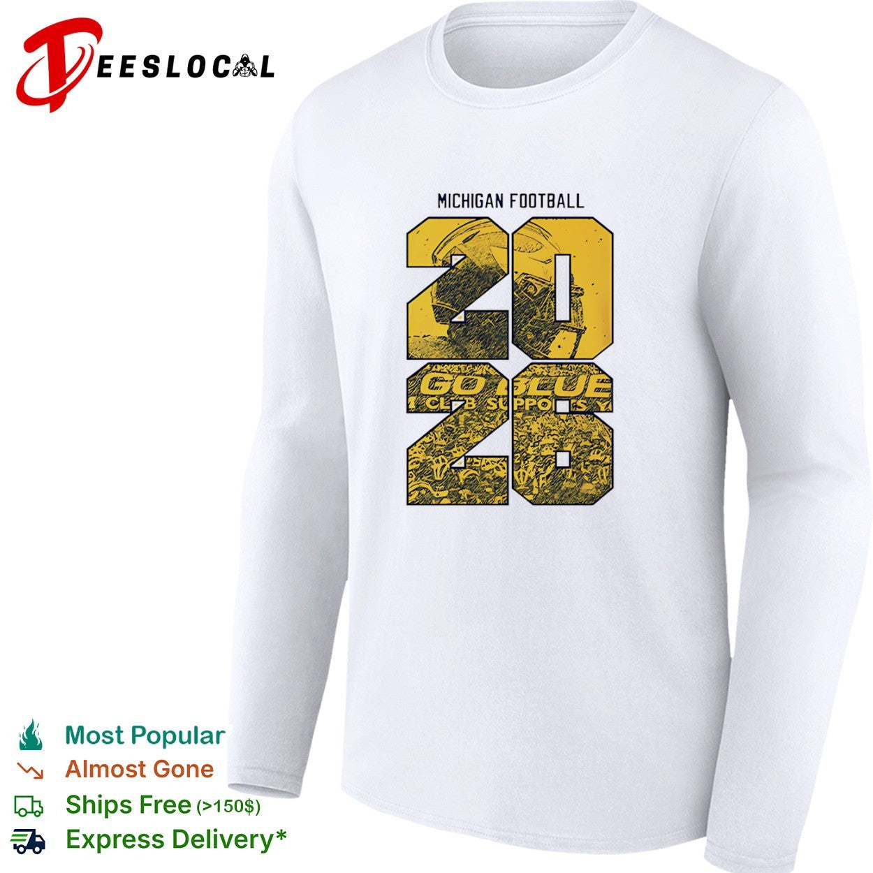 Michigan Wolverines Football 2026 Go Blue Club Shirt