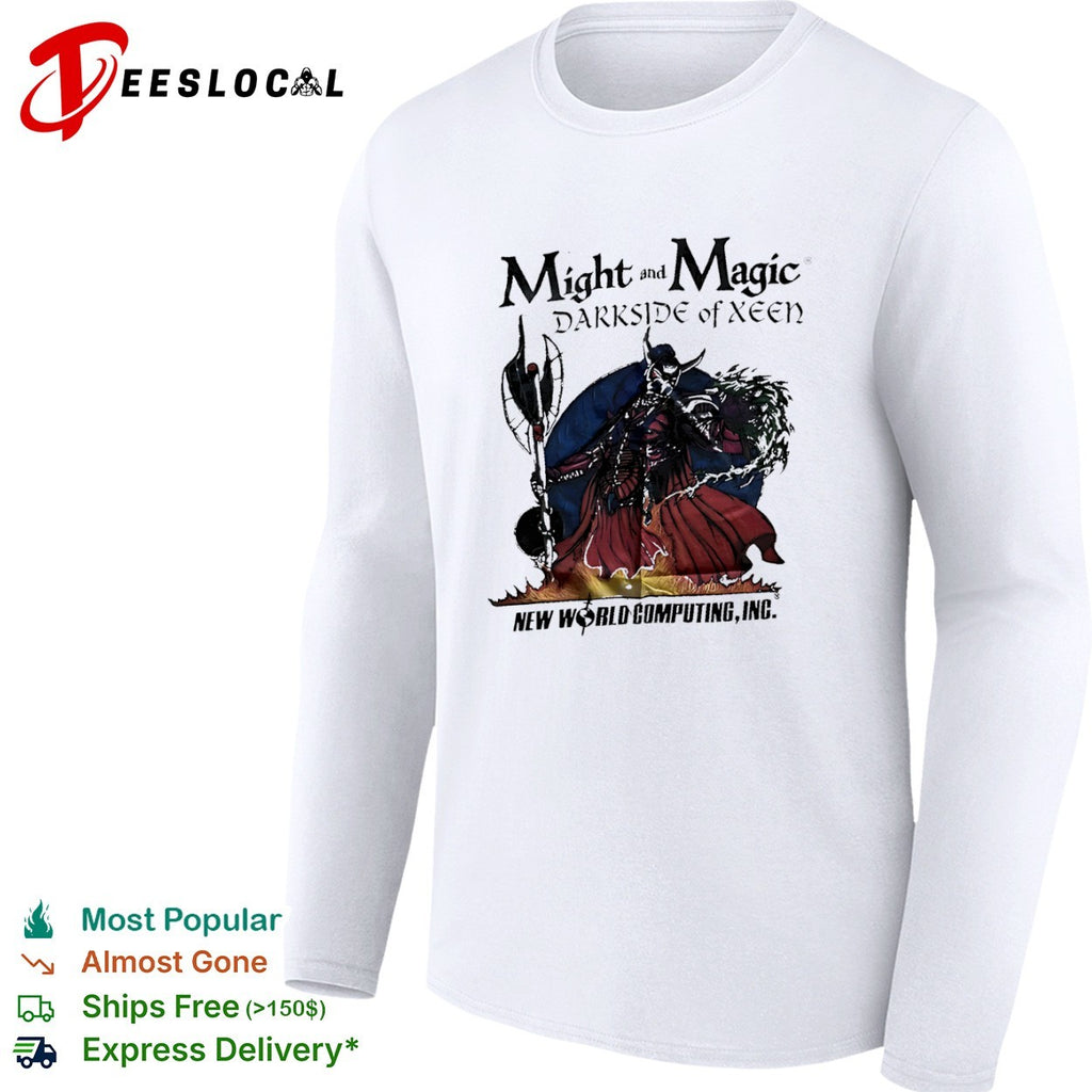 Might and Magic Darkside of Xeen New World Computing Inc villain warrior shirt