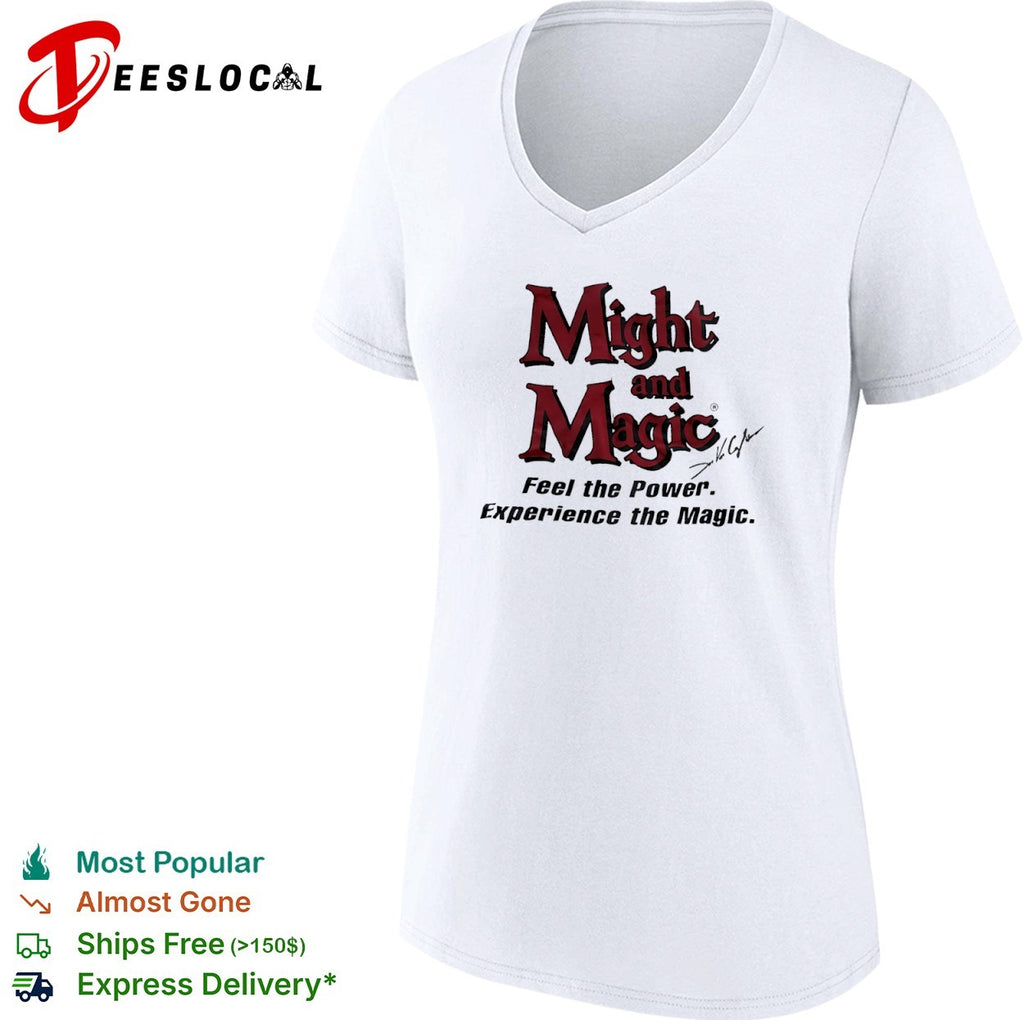 Might and Magic Feel the Power Experience the Magic Jon Van Caneghem gaming shirt