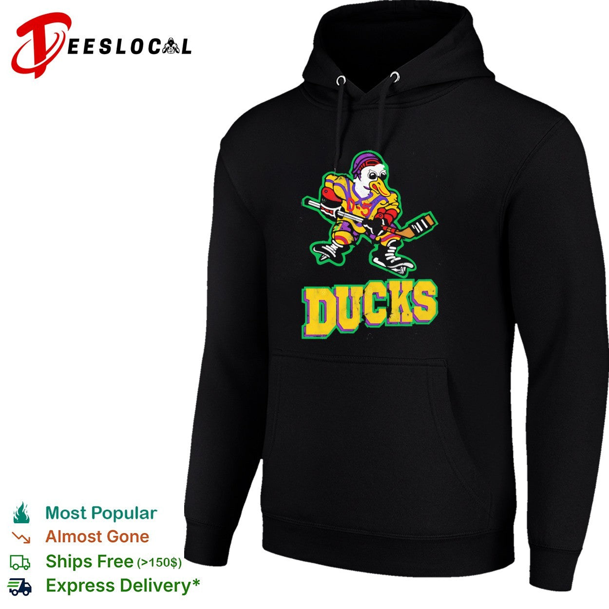 Mighty Ducks mascot hockey shirt