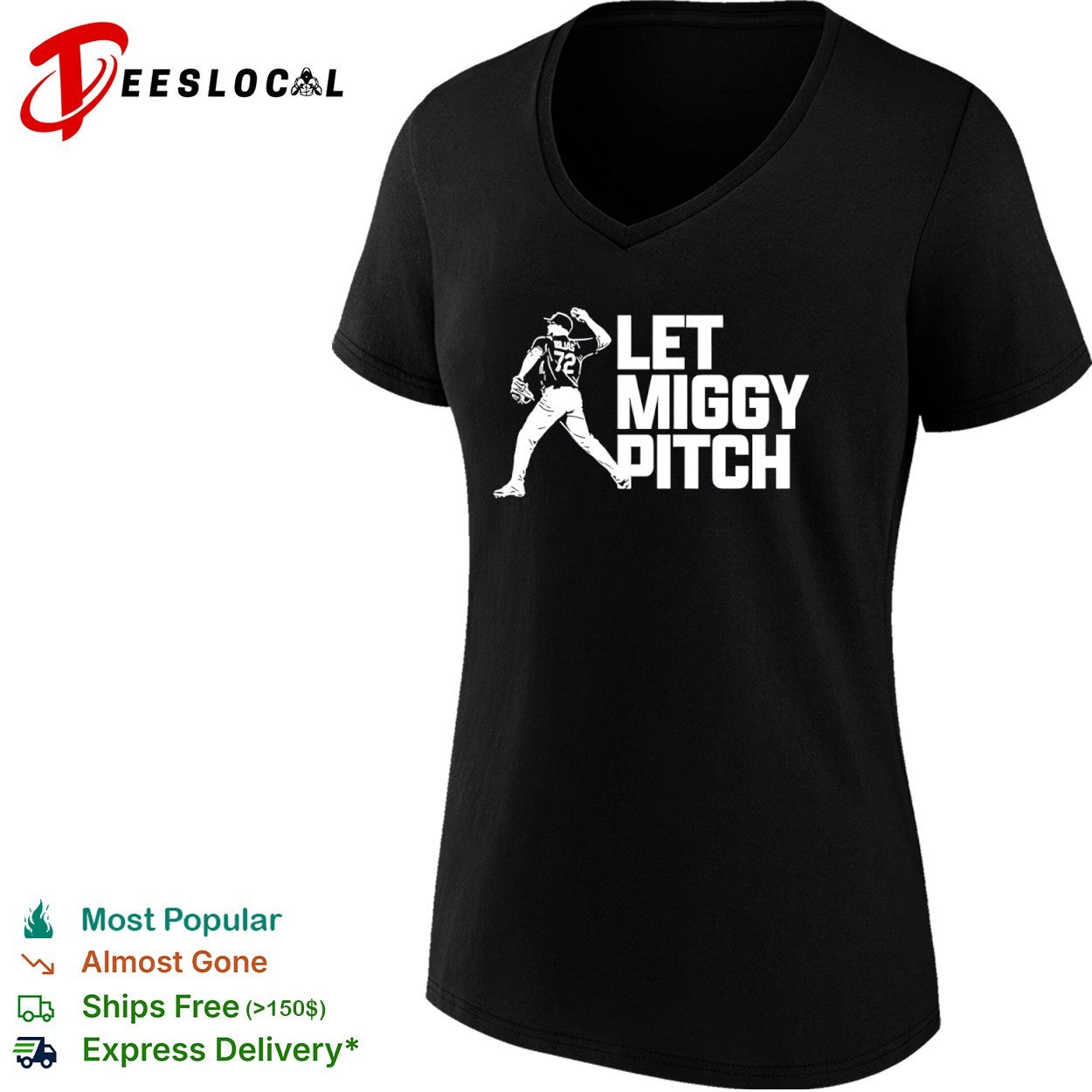 Miguel Cabrera Detroit Tigers MLB Let Miggy Pitch Shirt