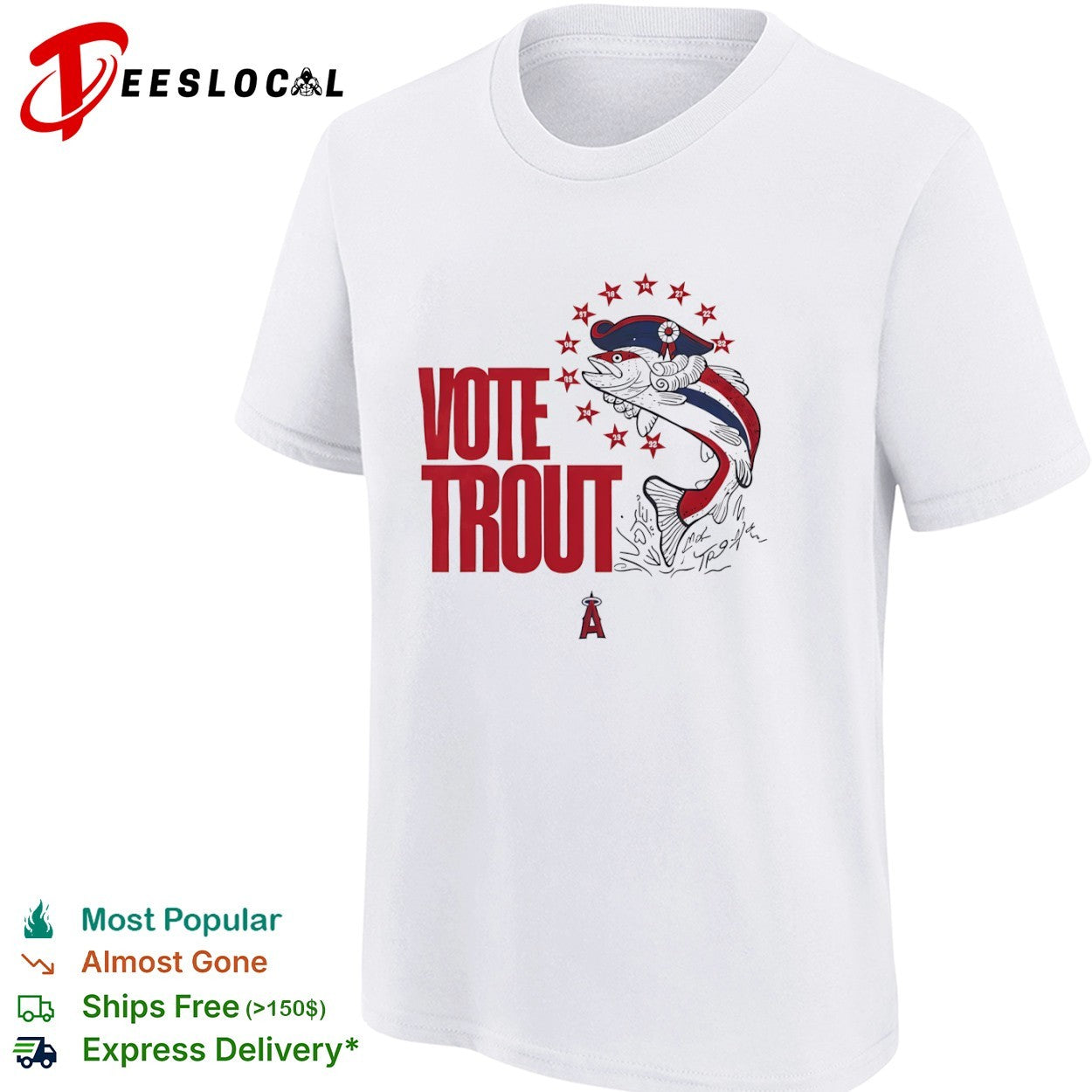 Mike Trout Los Angeles Angels MLB Vote Trout shirt