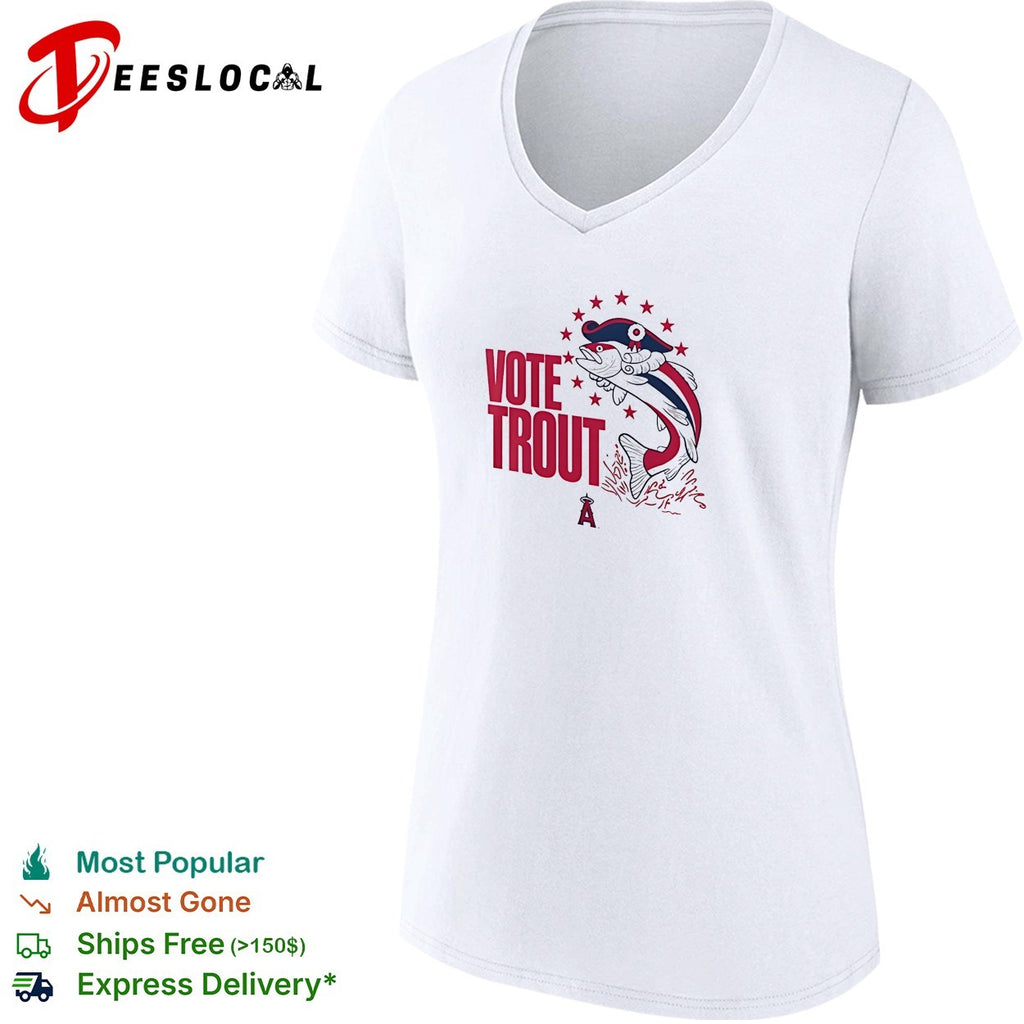 Mike Trout Los Angeles Angels vote trout fish shirt
