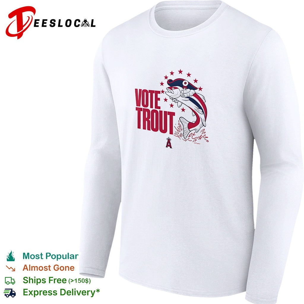 Mike Trout Los Angeles Angels vote trout fish shirt