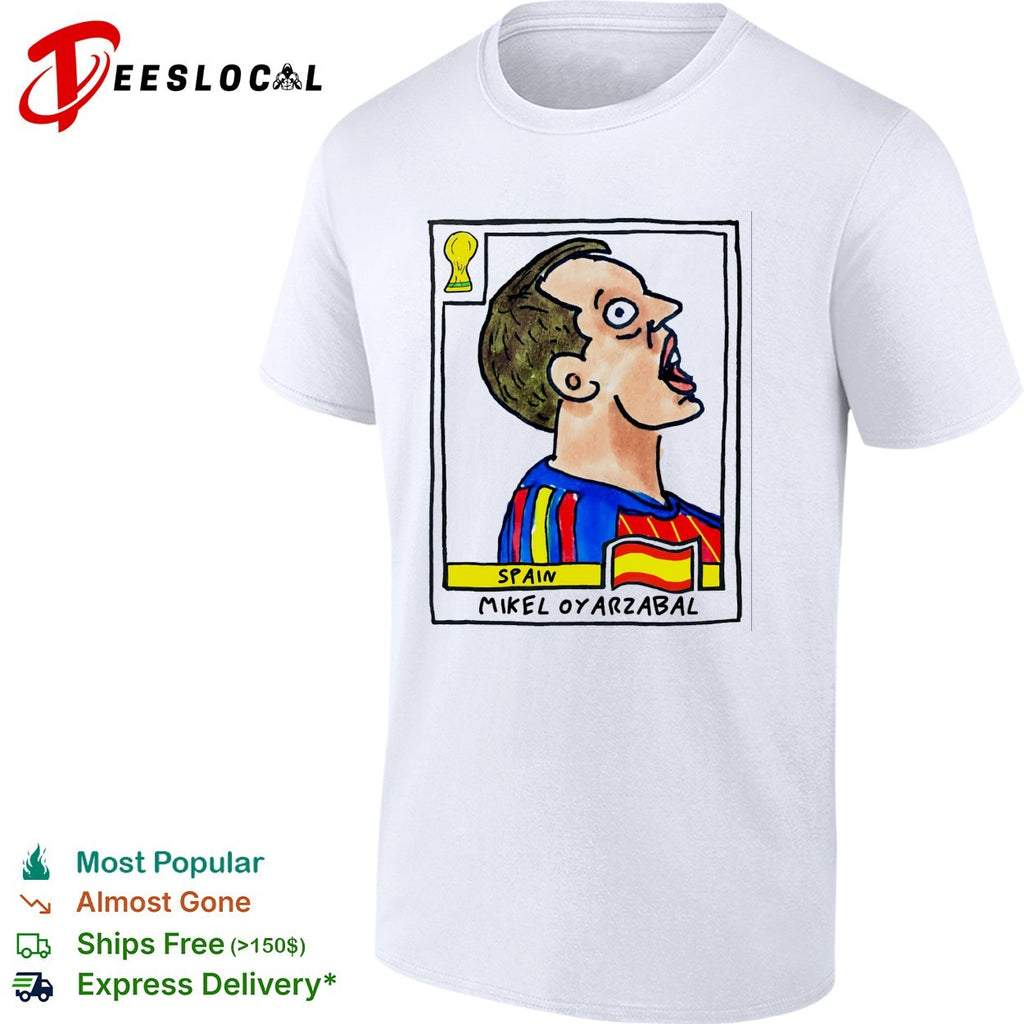 Mikel Oyarzabal Spain soccer player artistic collectible card shirt