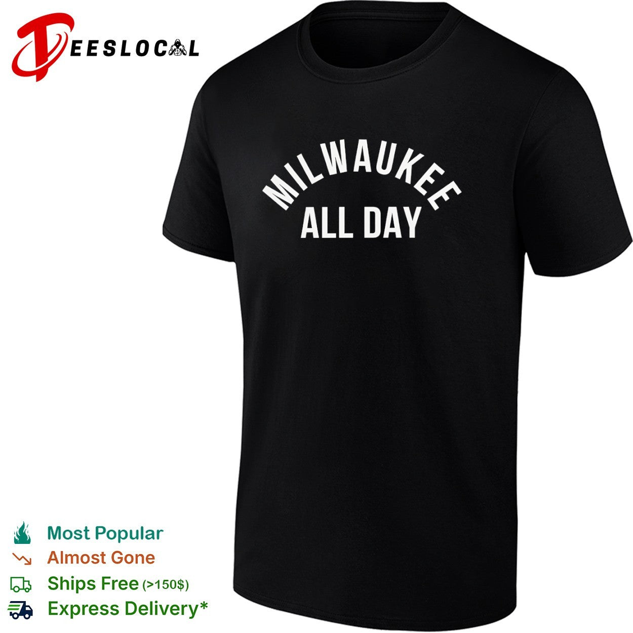 Milwaukee All Day Milwaukee Bucks shirt