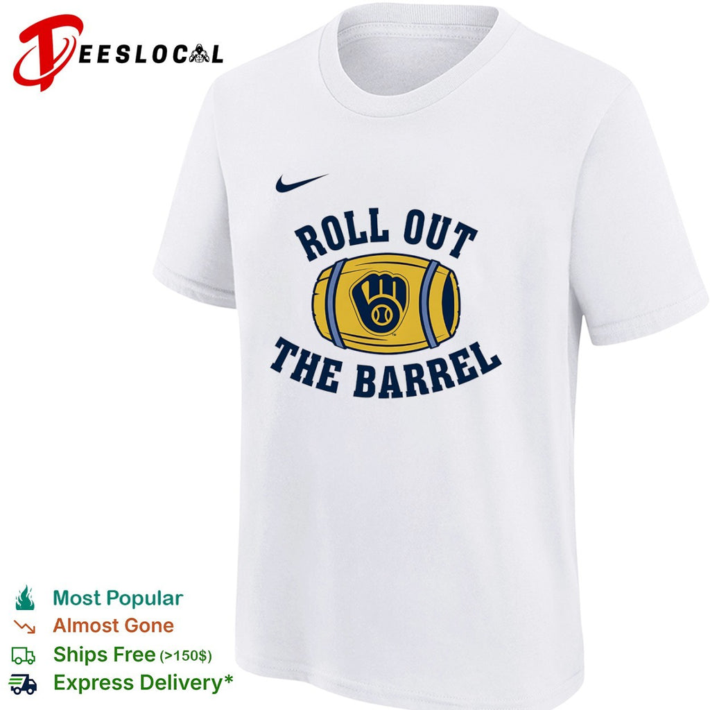 Milwaukee Brewers Roll out the Barrel MLB Baseball Logo shirt