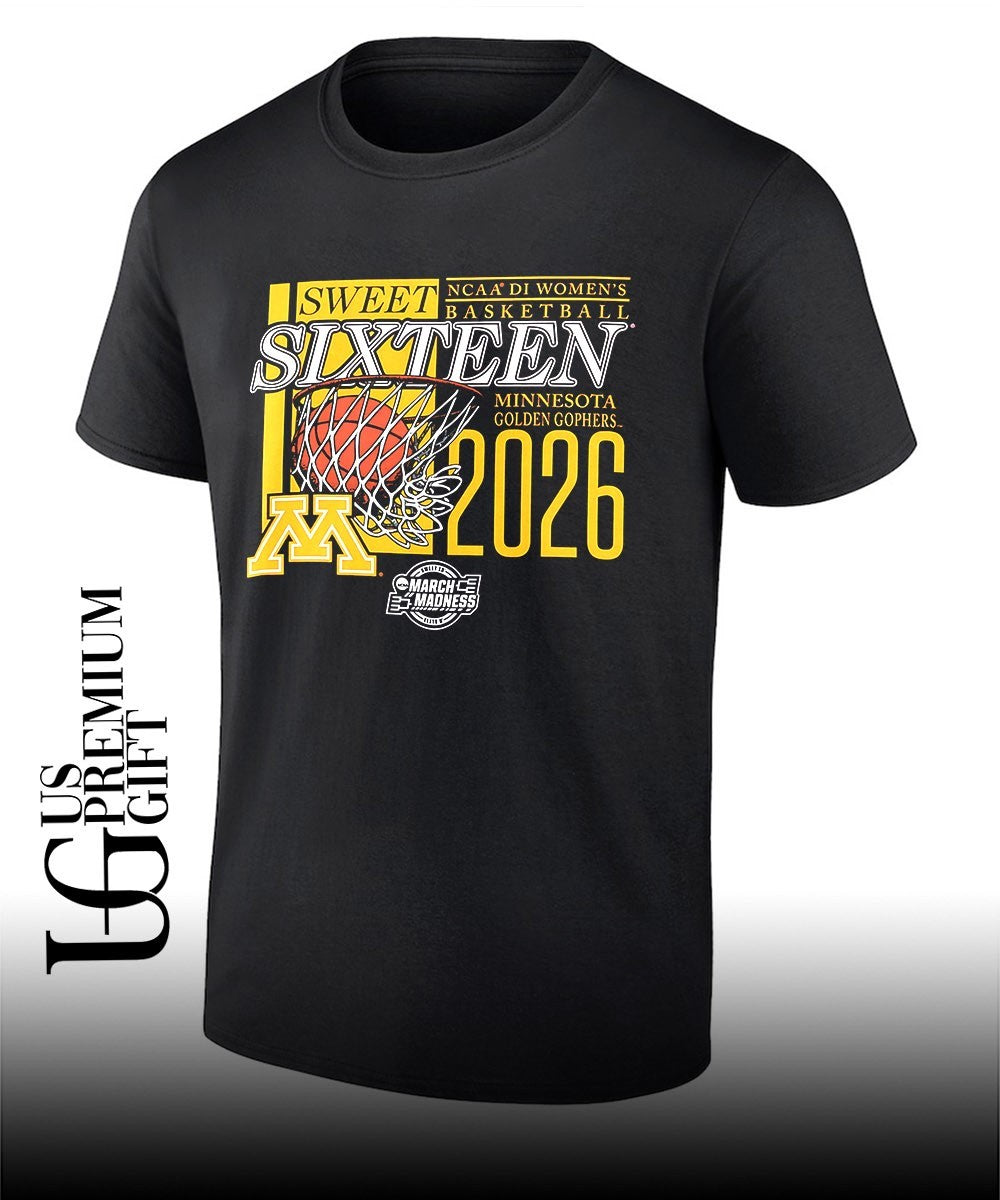 Minnesota Golden Gophers Sweet Sixteen NCAA 2026 Division 1 Women’s basketball March Madness shirt