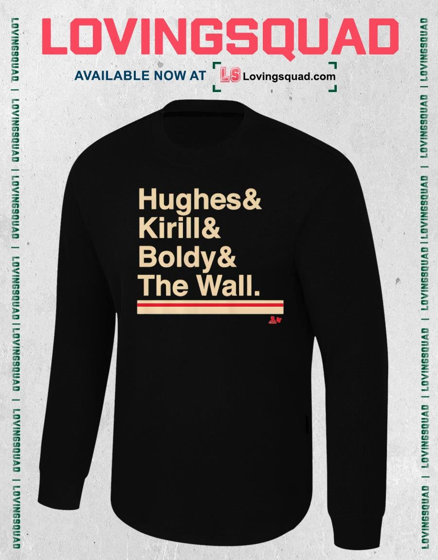 Minnesota Hockey Ampersand Hughes & Kirill & Boldy & The Wall Shirt