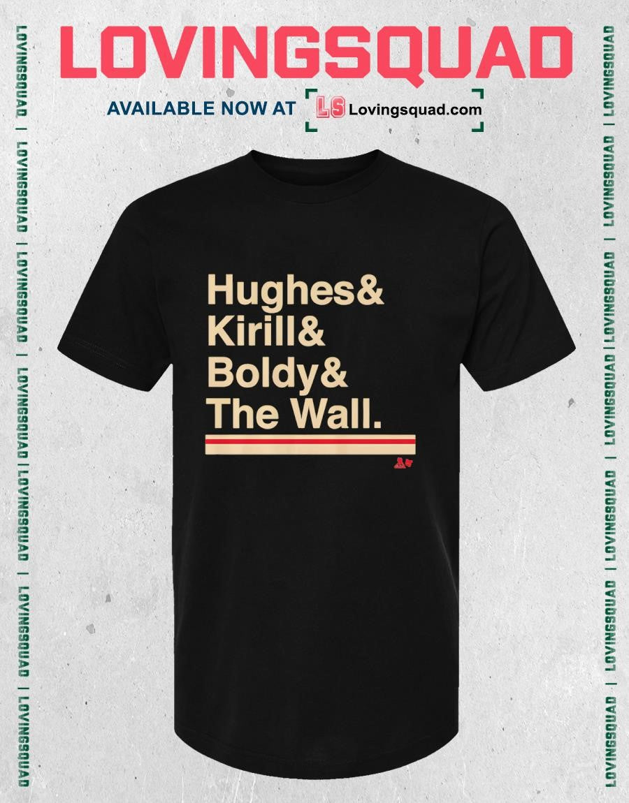 Minnesota Hockey Ampersand Hughes & Kirill & Boldy & The Wall Shirt