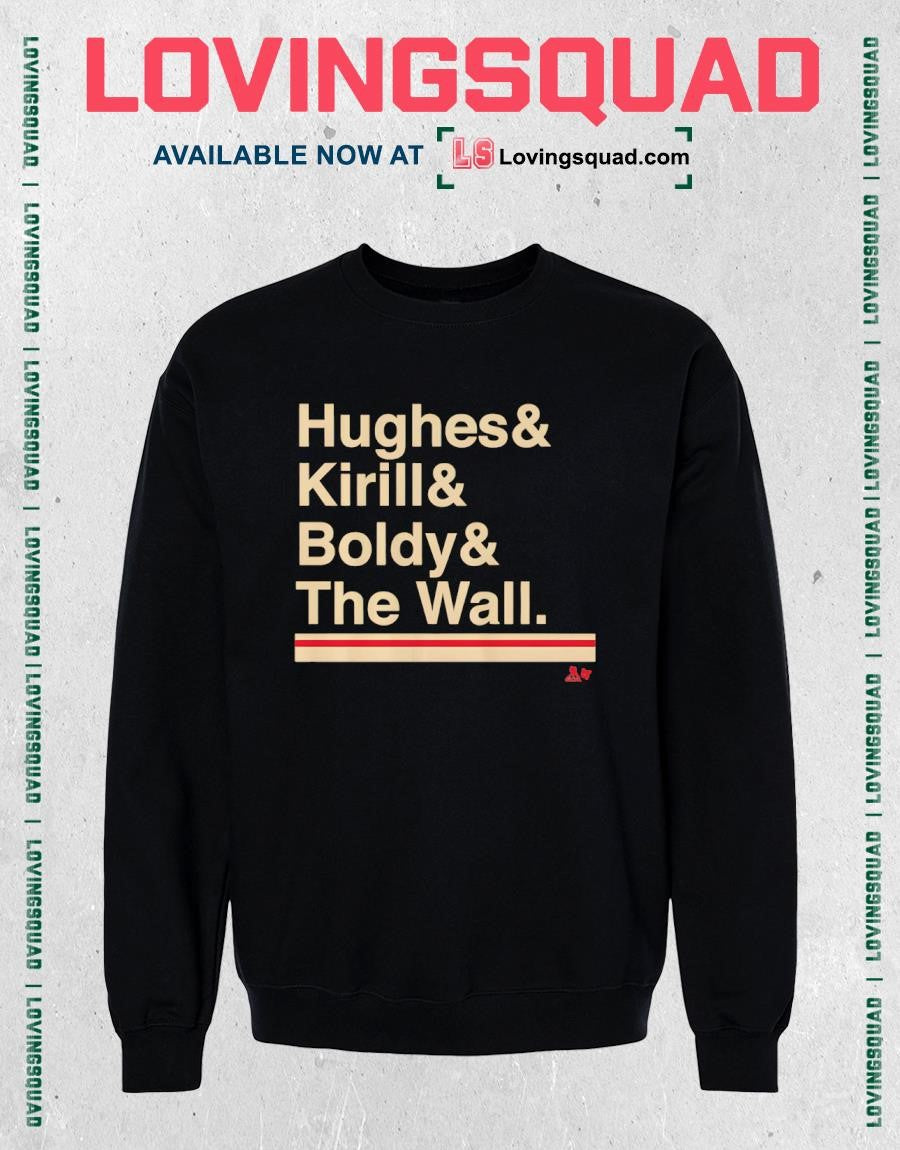 Minnesota Hockey Ampersand Hughes & Kirill & Boldy & The Wall Shirt