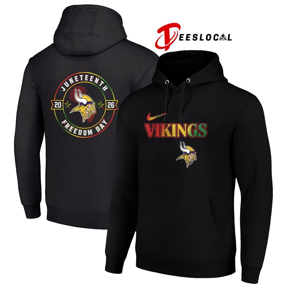Minnesota Vikings x Juneteenth Strong freedom day logo shirt