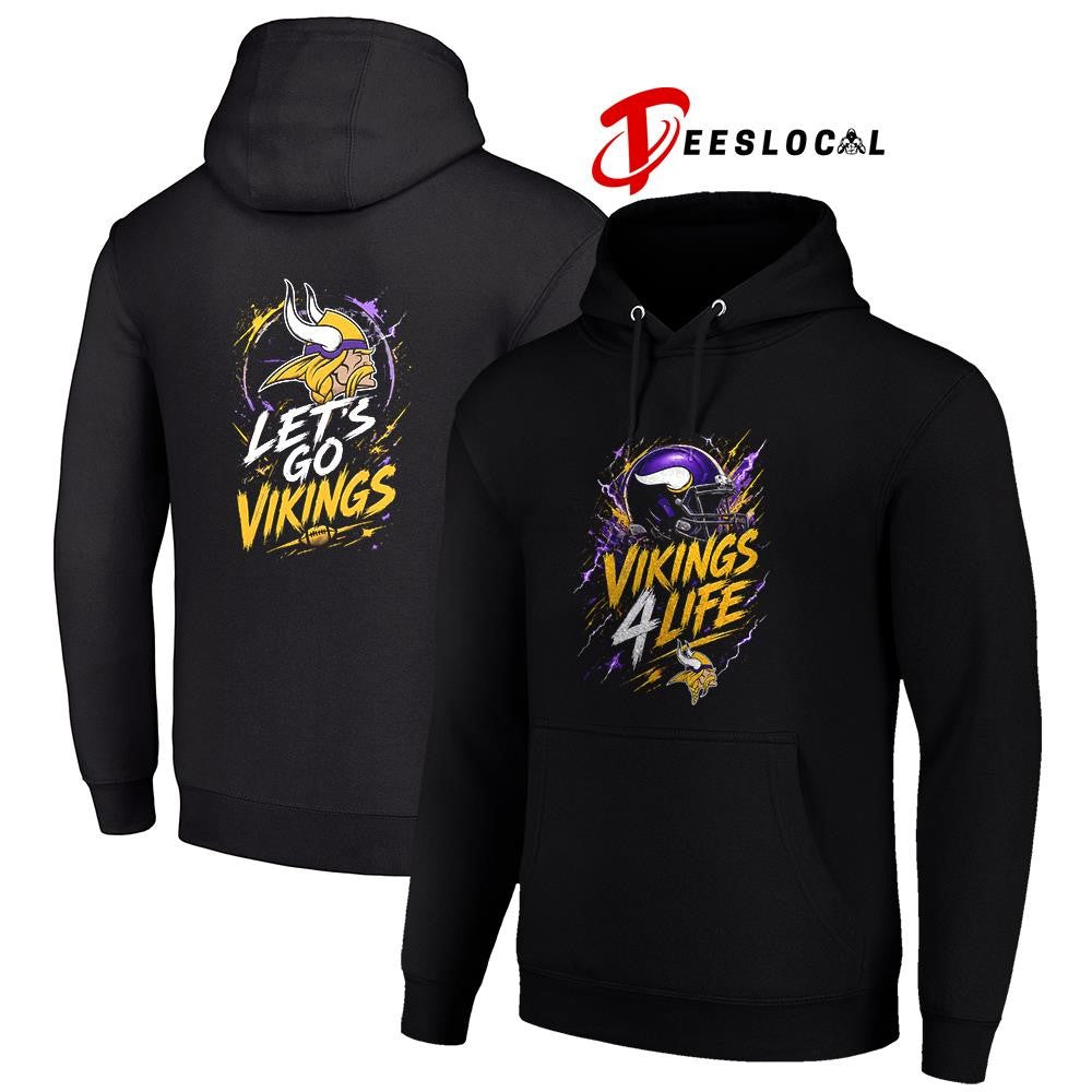 Minnesota Vikings x fan 4 life graphic shirt