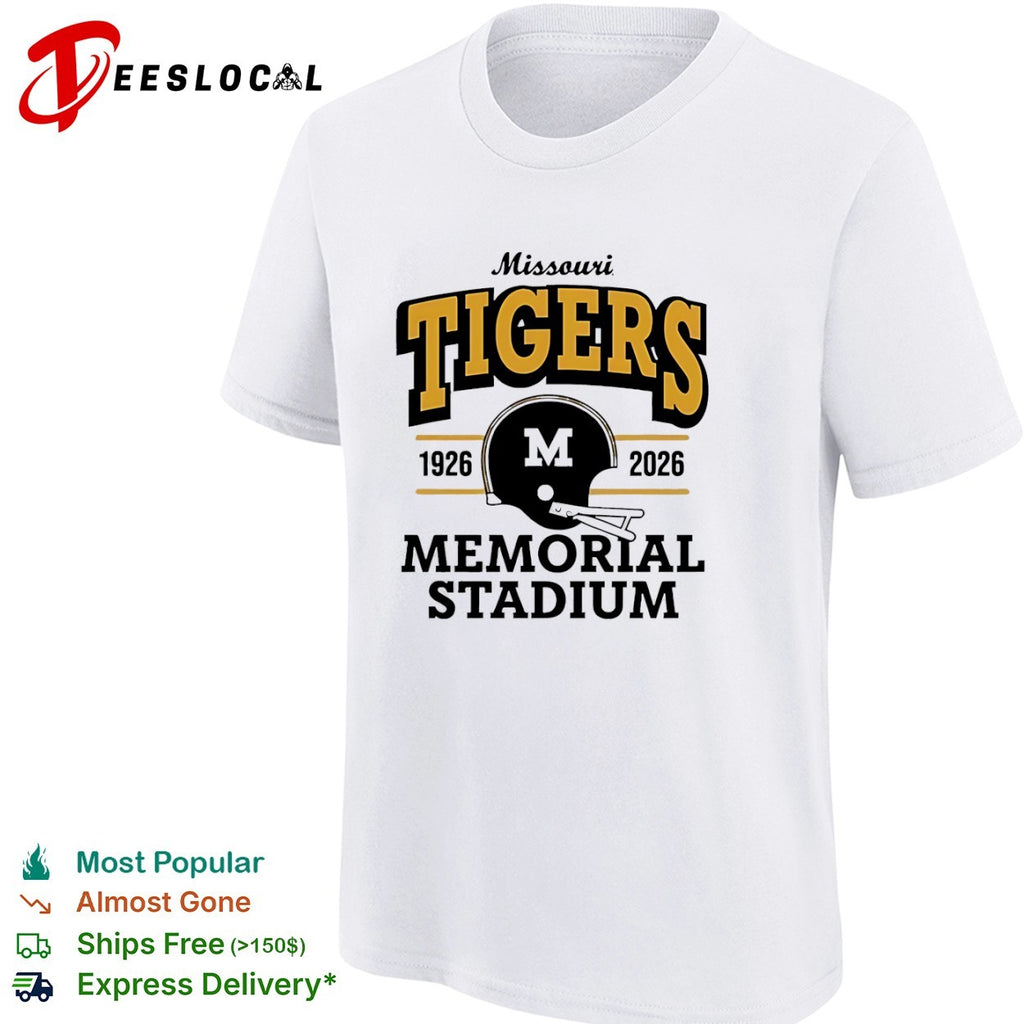 Missouri Tigers Memorial Stadium 1926 2026 M Helmet Football shirt
