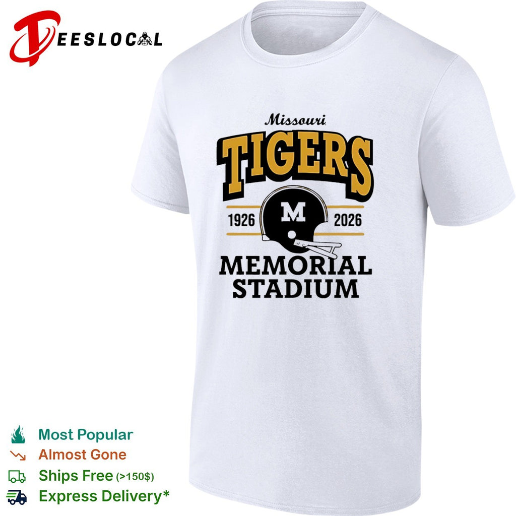 Missouri Tigers Memorial Stadium 1926 2026 M Helmet Football shirt