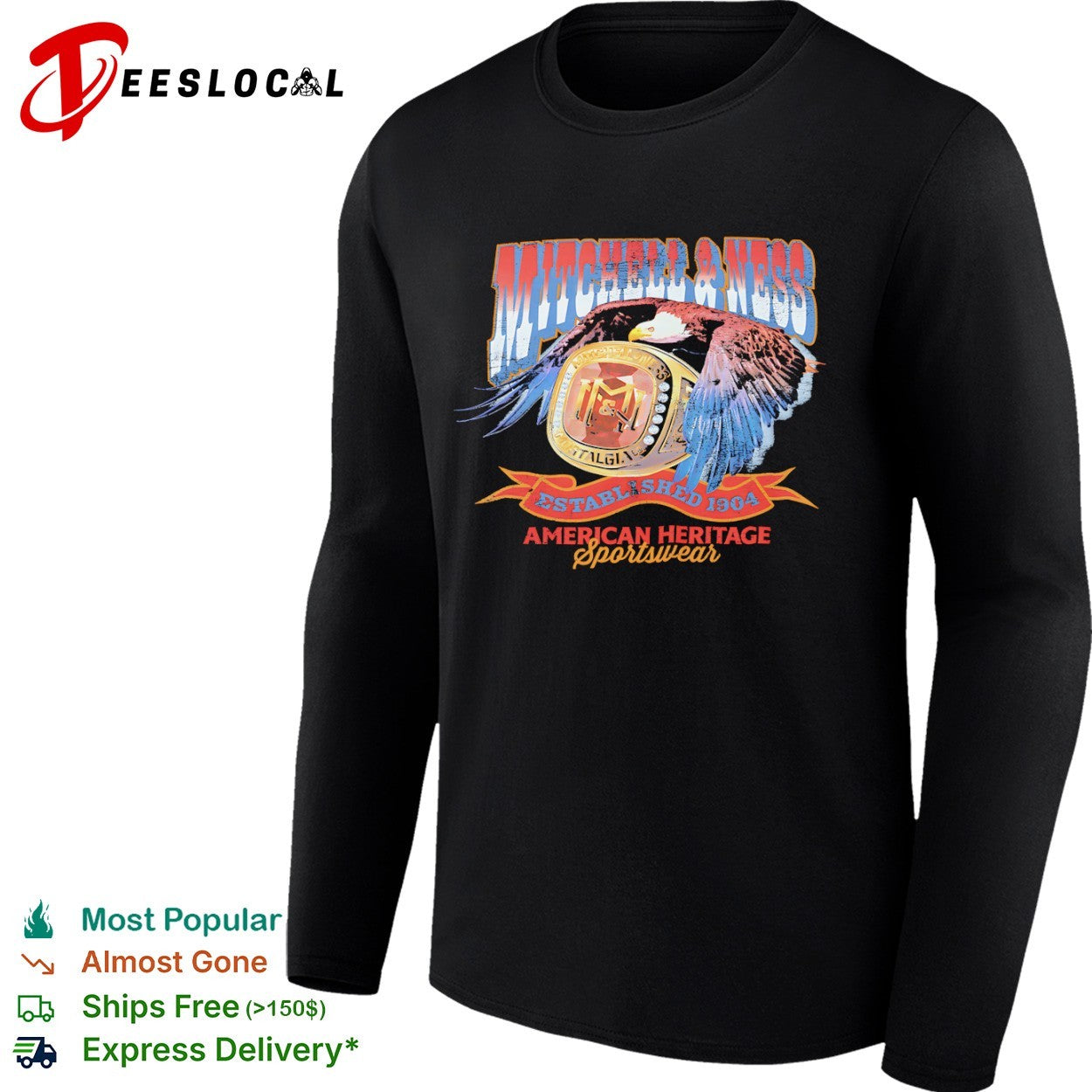 Mitchell and Ness Nostalgia Co Established 1904 American Heritage Sportswear shirt