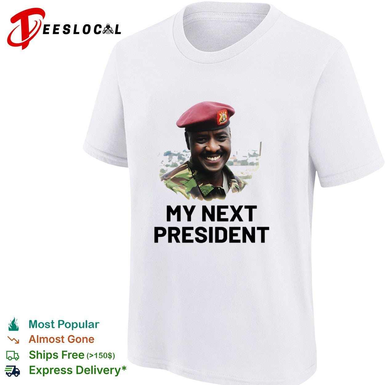Muhoozi Kainerugaba My Next President Uganda People Defence Forces shirt