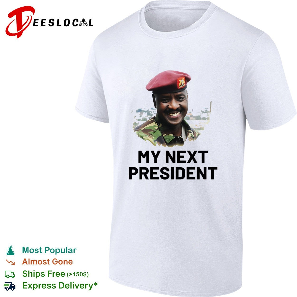 Muhoozi Kainerugaba My Next President Uganda People Defence Forces shirt