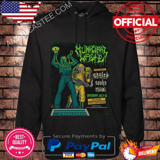 Municipal waste the rosie perth australia 2024 july 13 shirt