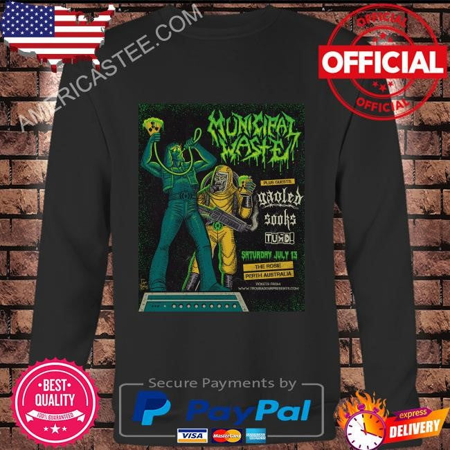 Municipal waste the rosie perth australia 2024 july 13 shirt