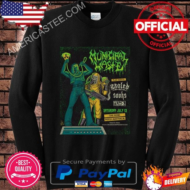 Municipal waste the rosie perth australia 2024 july 13 shirt