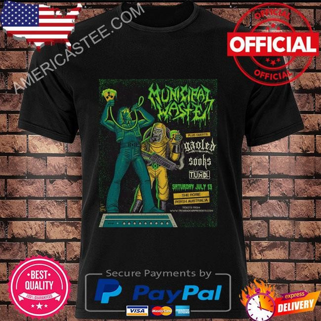 Municipal waste the rosie perth australia 2024 july 13 shirt