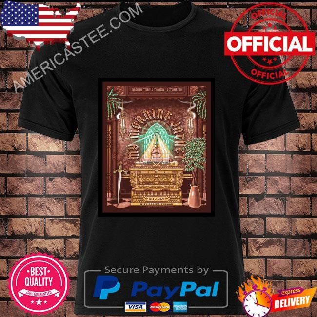 My morning jacket jul 2 2024 masonic temple theatre detroit mi poster shirt