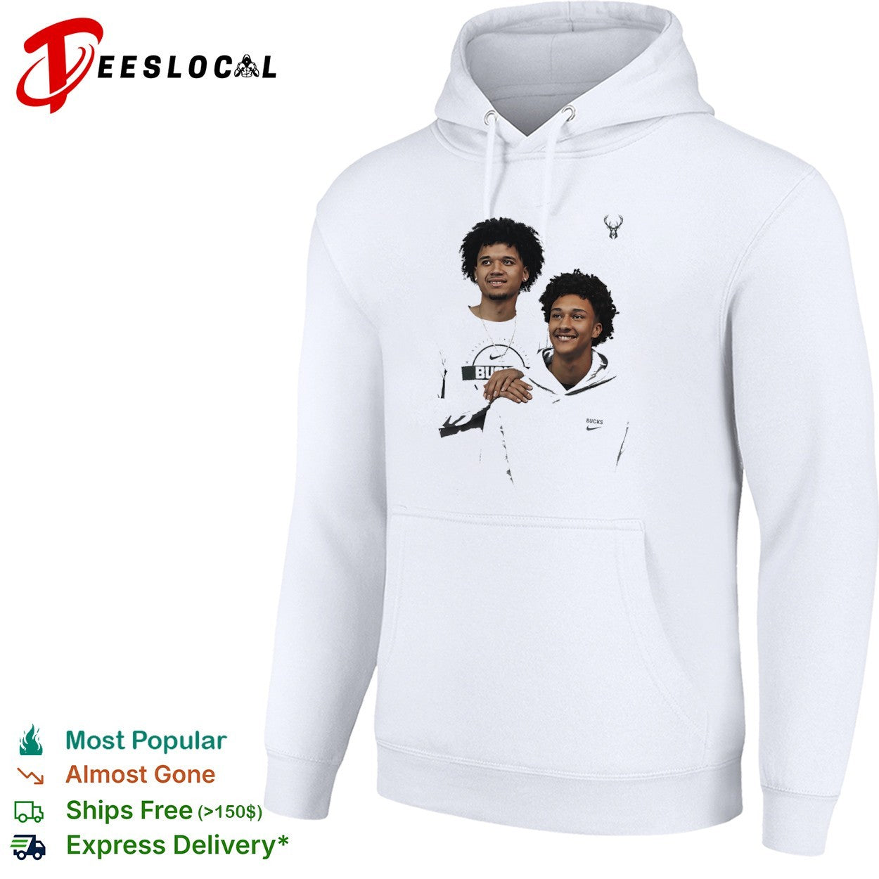 Nate Ament and Brayden Burries Milwaukee Bucks basketball step brothers shirt