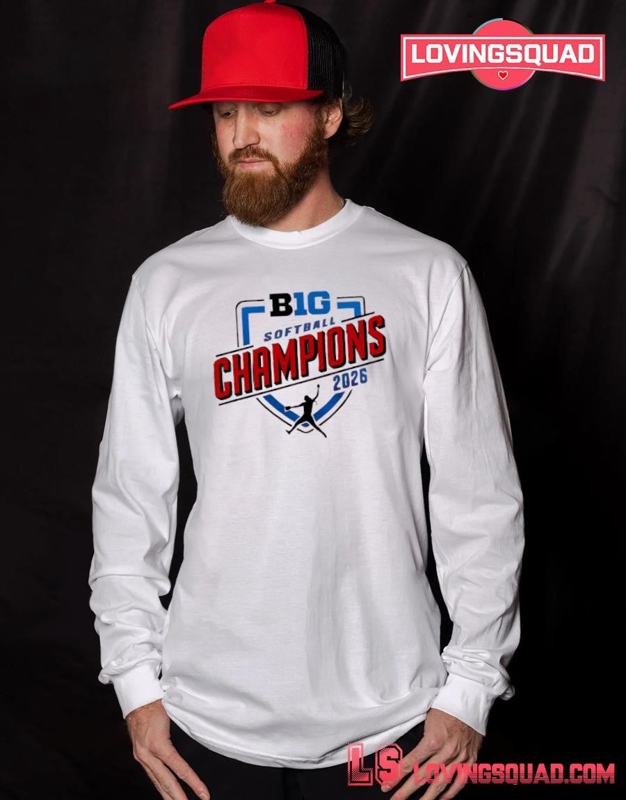 Nebraska Huskers 2026 B1g Softball Champions Shirt