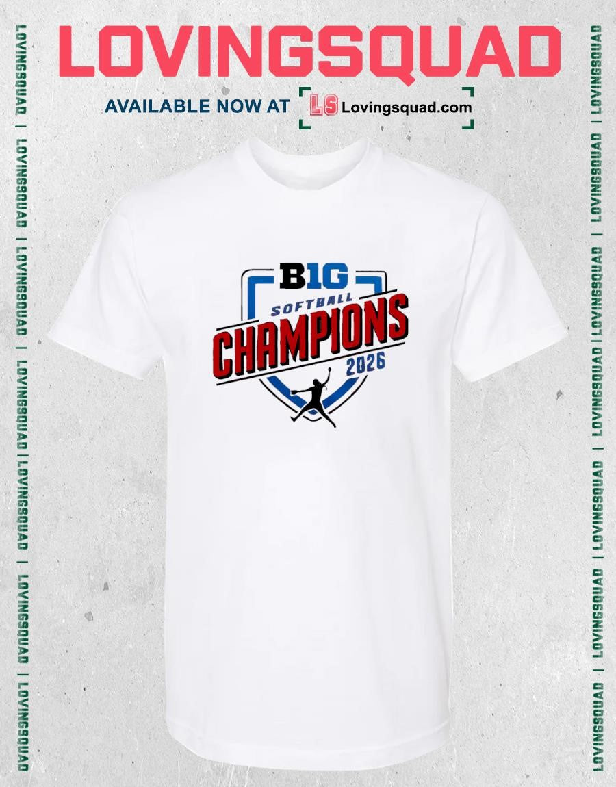 Nebraska Huskers 2026 B1g Softball Champions Shirt